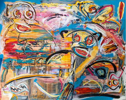 Action 73X92 cm